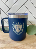 Navy Stainless Steel Travel Coffee Mug